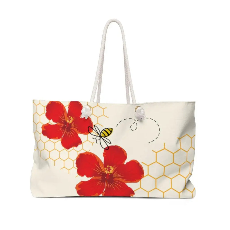 Honey Hibiscus Wkender Bag Printify