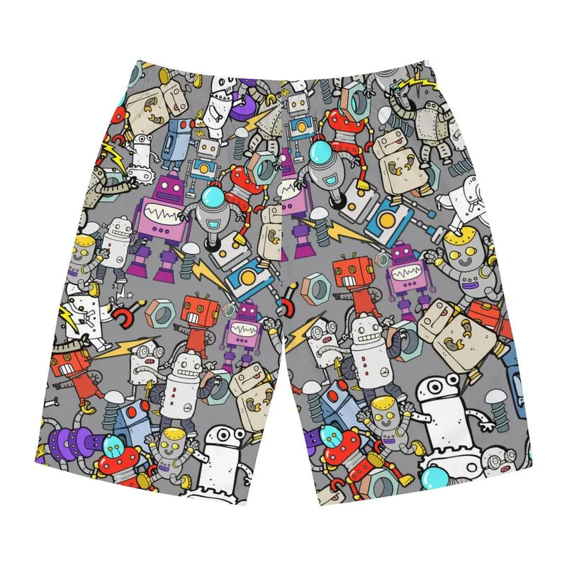 Robo Frenzy Board Shorts Printify