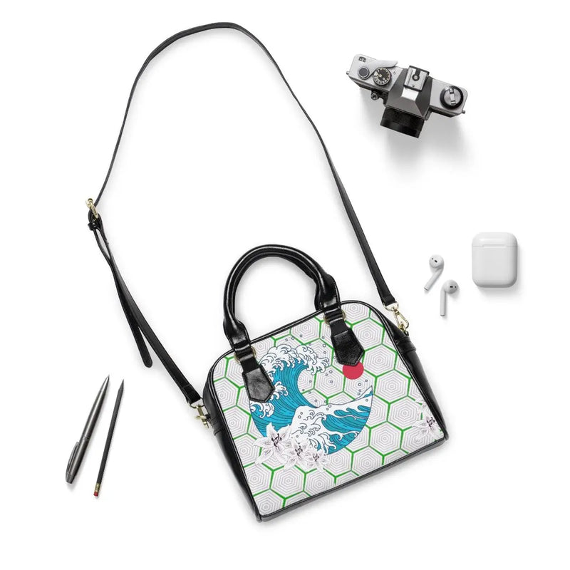 Tsunami Lillies handbag Printify