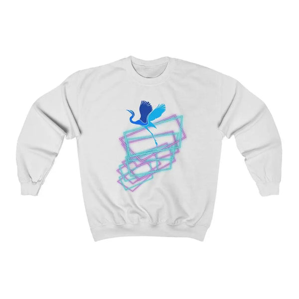 Crane in Flight sweatshirt Printify