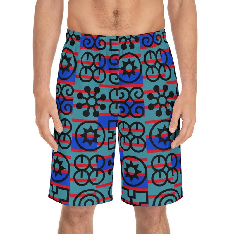 Andinkra print  Board Shorts Printify