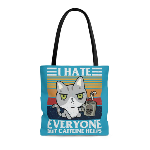 I Hate Mondays cat Tote Bag Printify