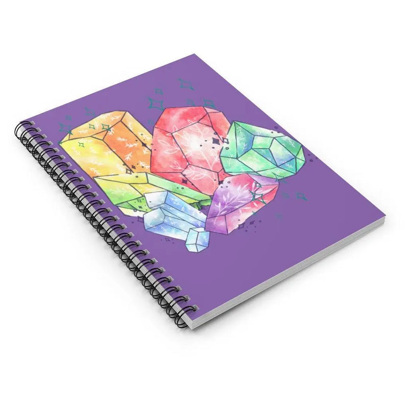 Crystal garden spiral notebook Printify