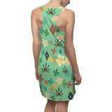 Rainbow leaf Racerback Dress Printify