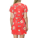 Fruity floral T-Shirt Dress Printify