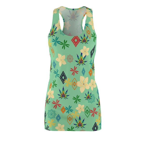 Rainbow leaf Racerback Dress Printify