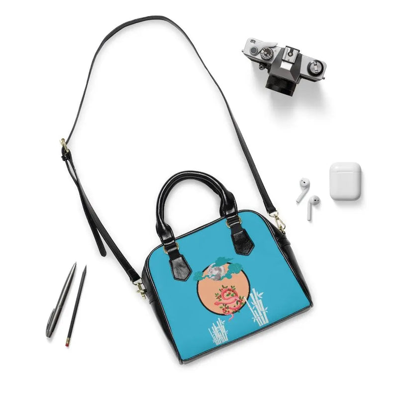 Snake in the moon Handbag Printify