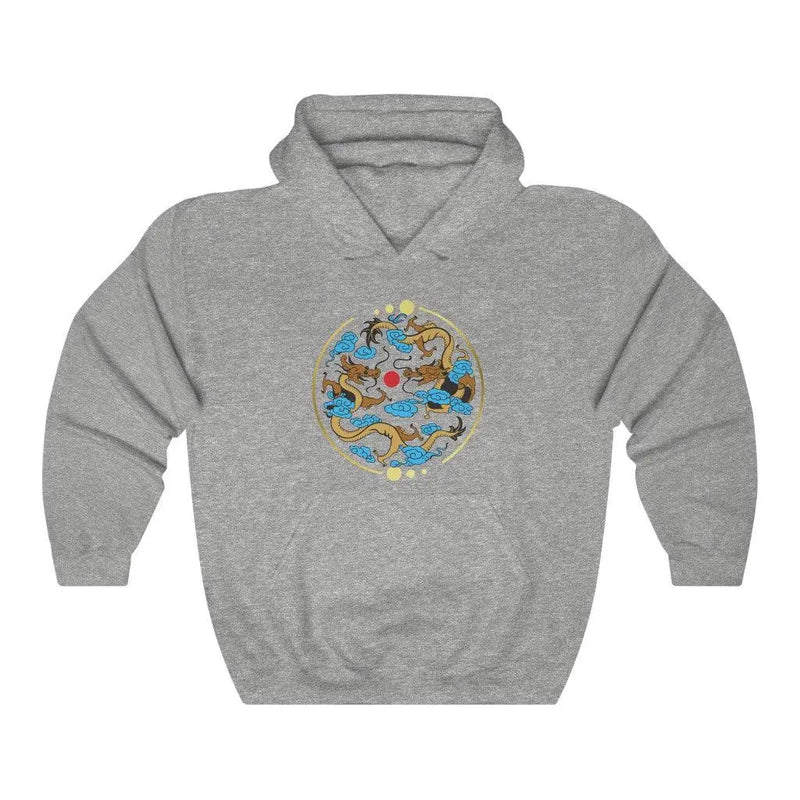 Dragon Circle Hoodie Printify