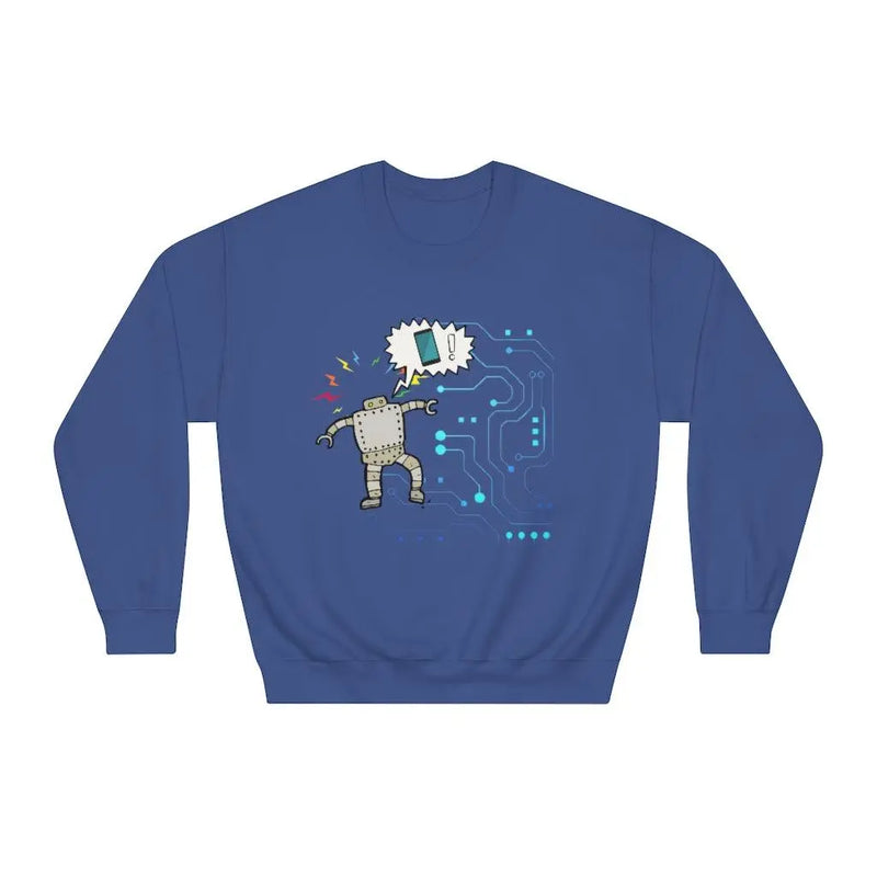 Cell phone crazy sweat shirt Printify