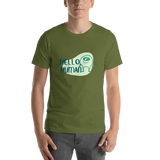 Hello human tee Chocolate Sushie Graphics