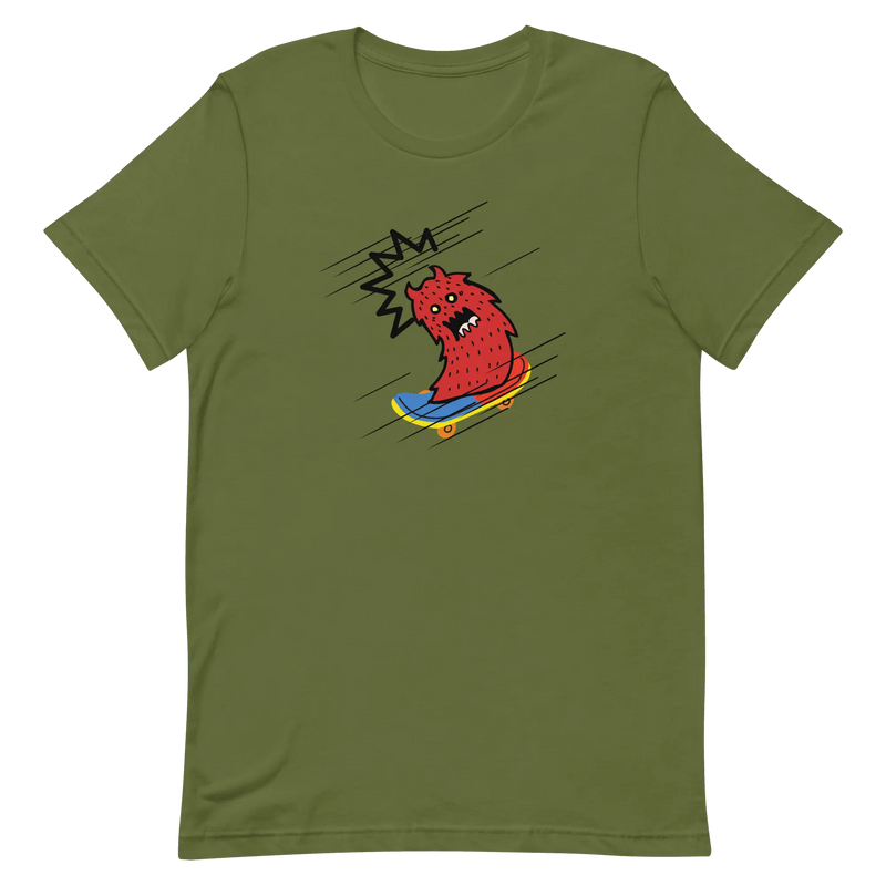 Monster boarder Tee Chocolate Sushie Graphics